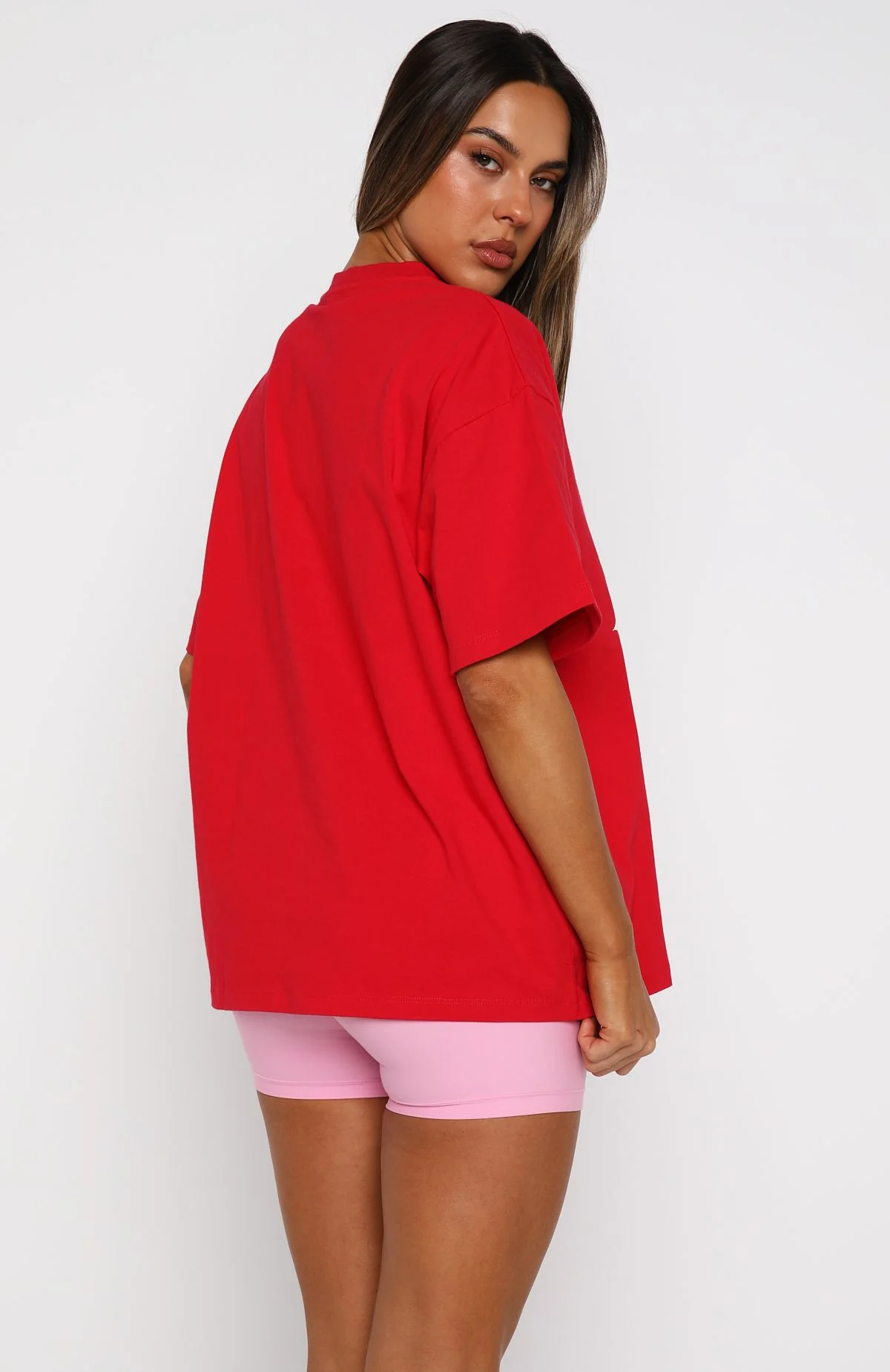 All I Want For Christmas Oversized Tee Red - Image 5
