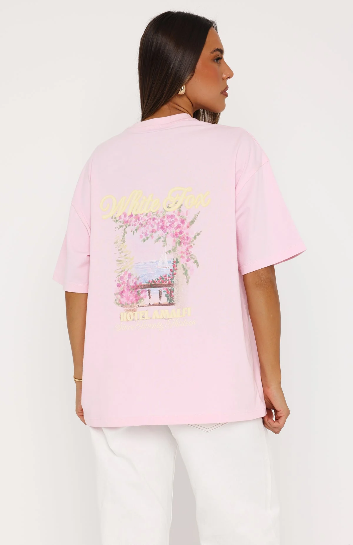 Amalfi Moments Oversized Tee Pink - Image 5