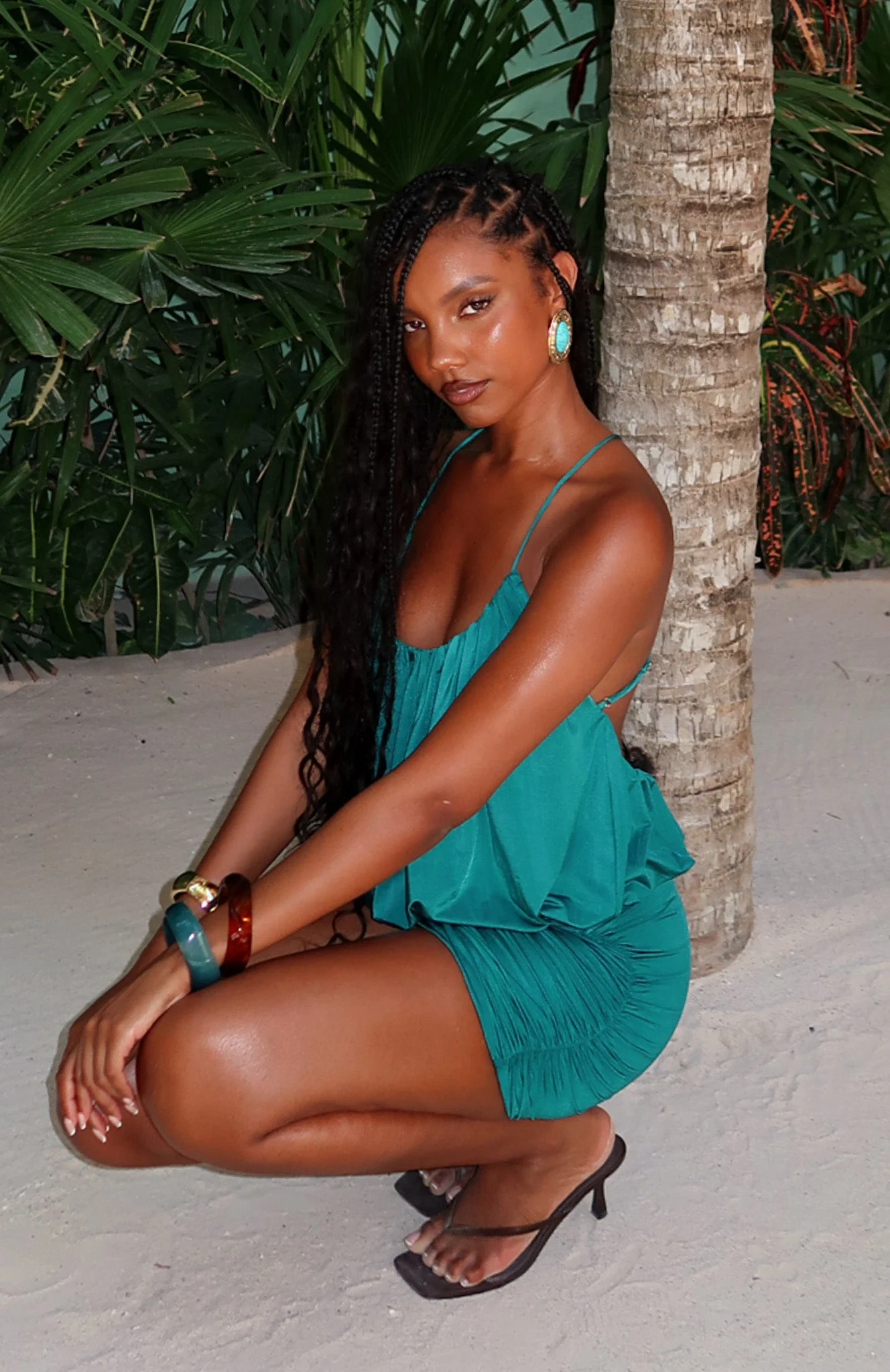 Bound To Slay Mini Dress Ocean Teal - Image 8
