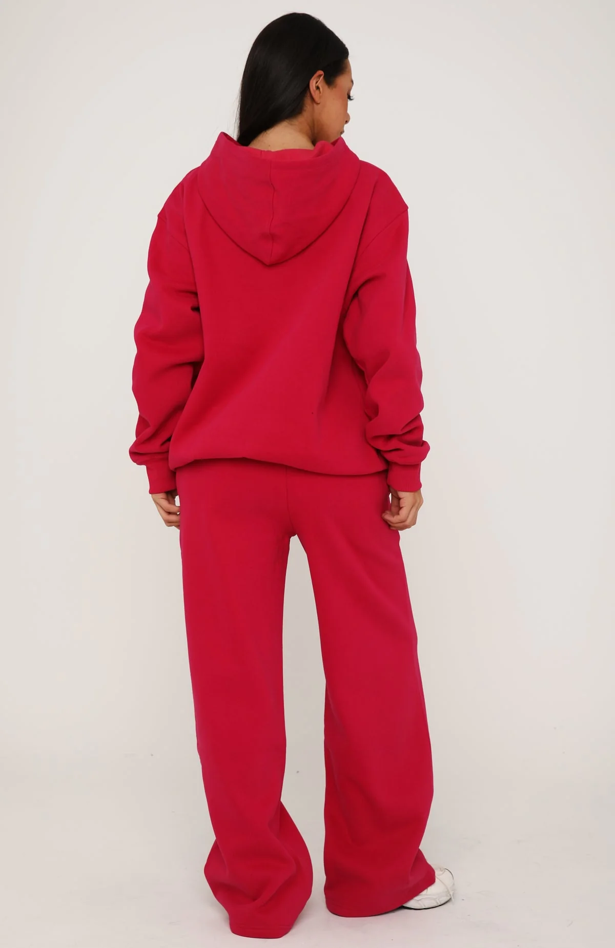 Core Classic Wide Leg Sweatpants Berry - Image 4