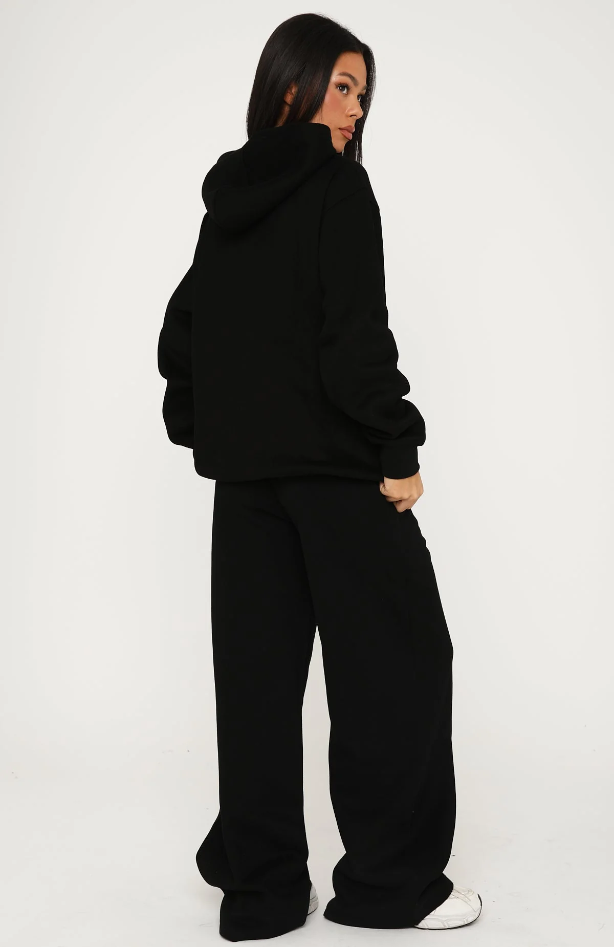 Core Classic Wide Leg Sweatpants Black - Image 4