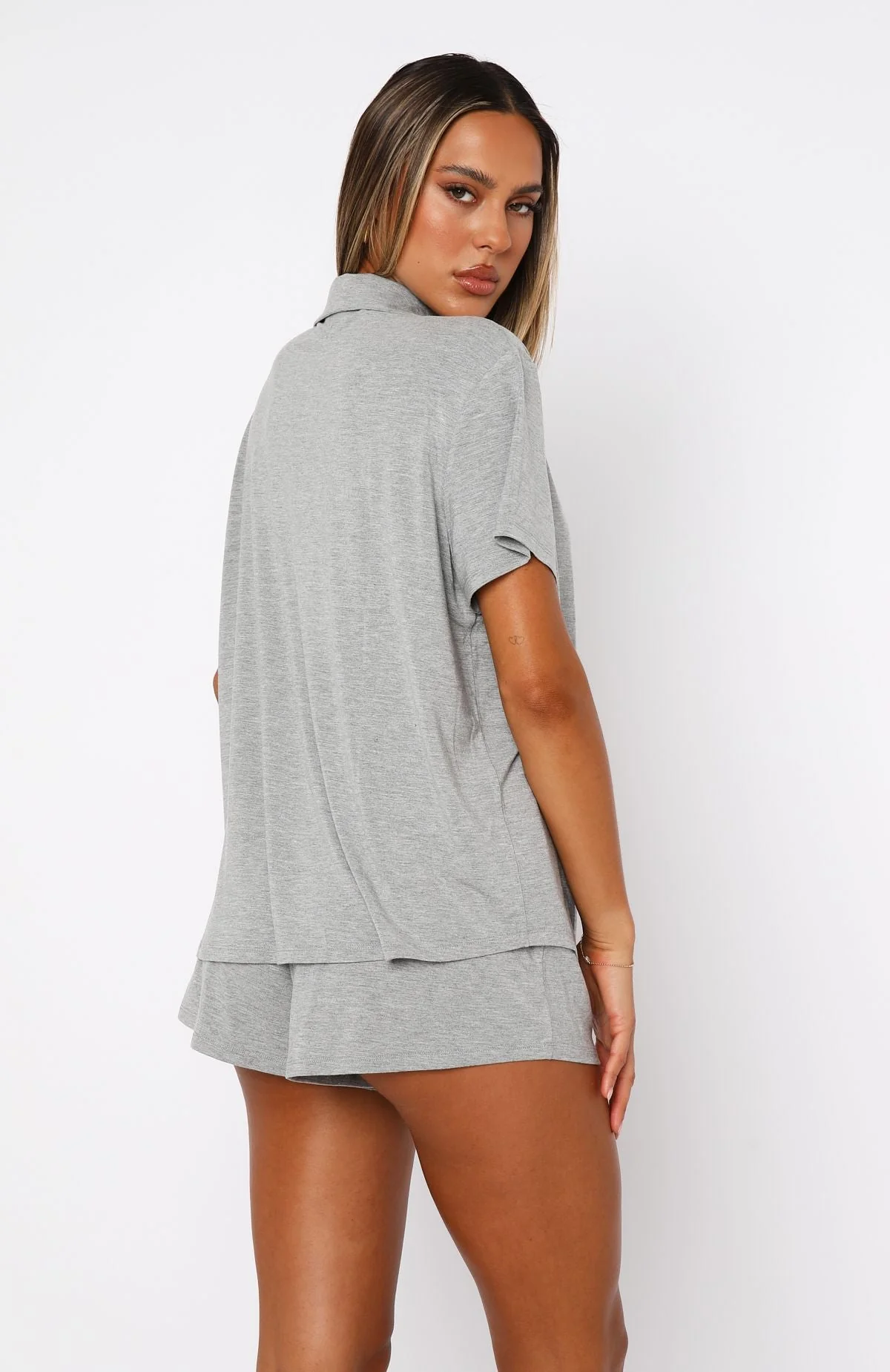 Dreamscape Pyjama Set Grey Marle - Image 5