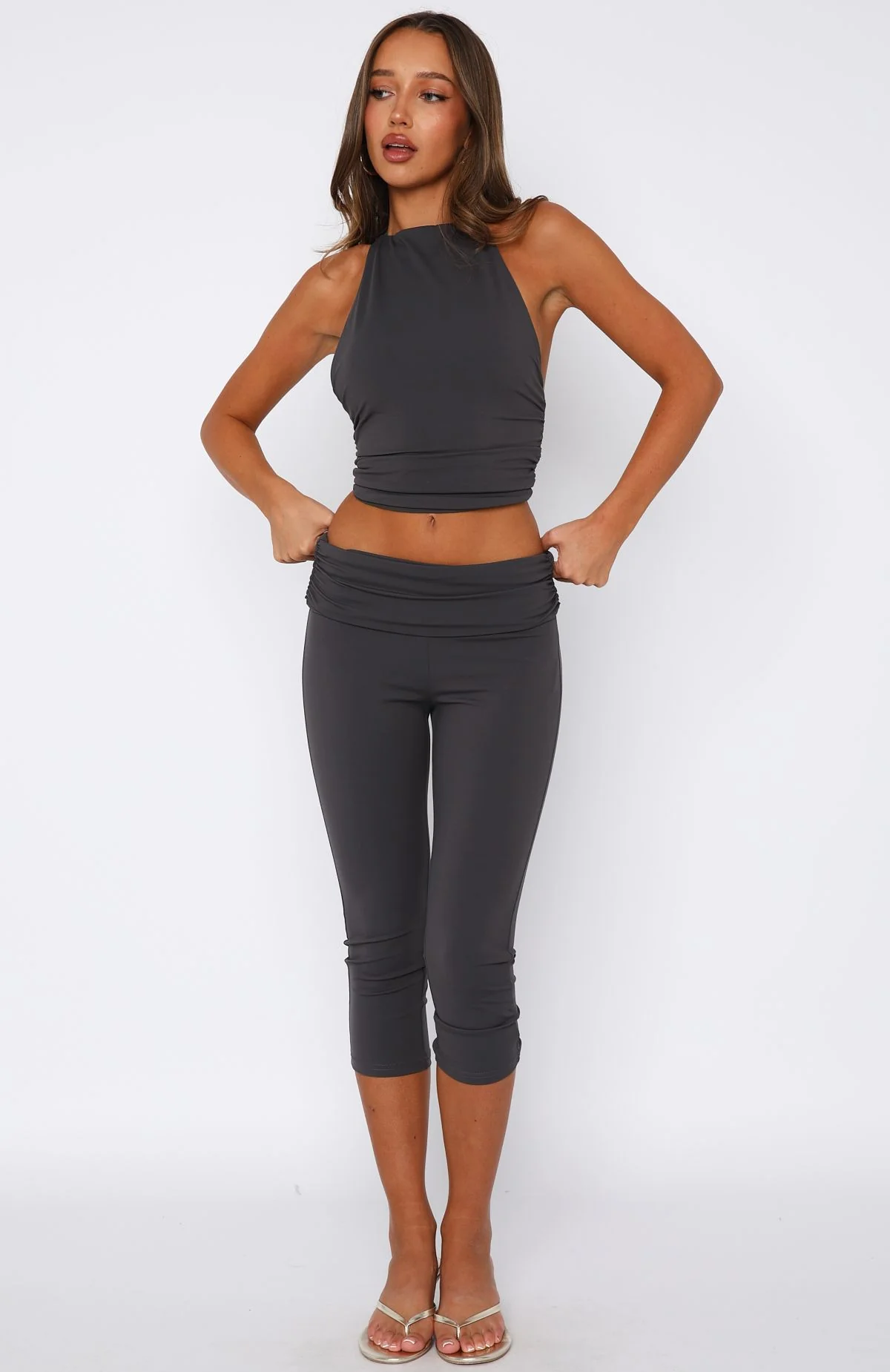 Dress For Success Capri Pants Grey - Image 3