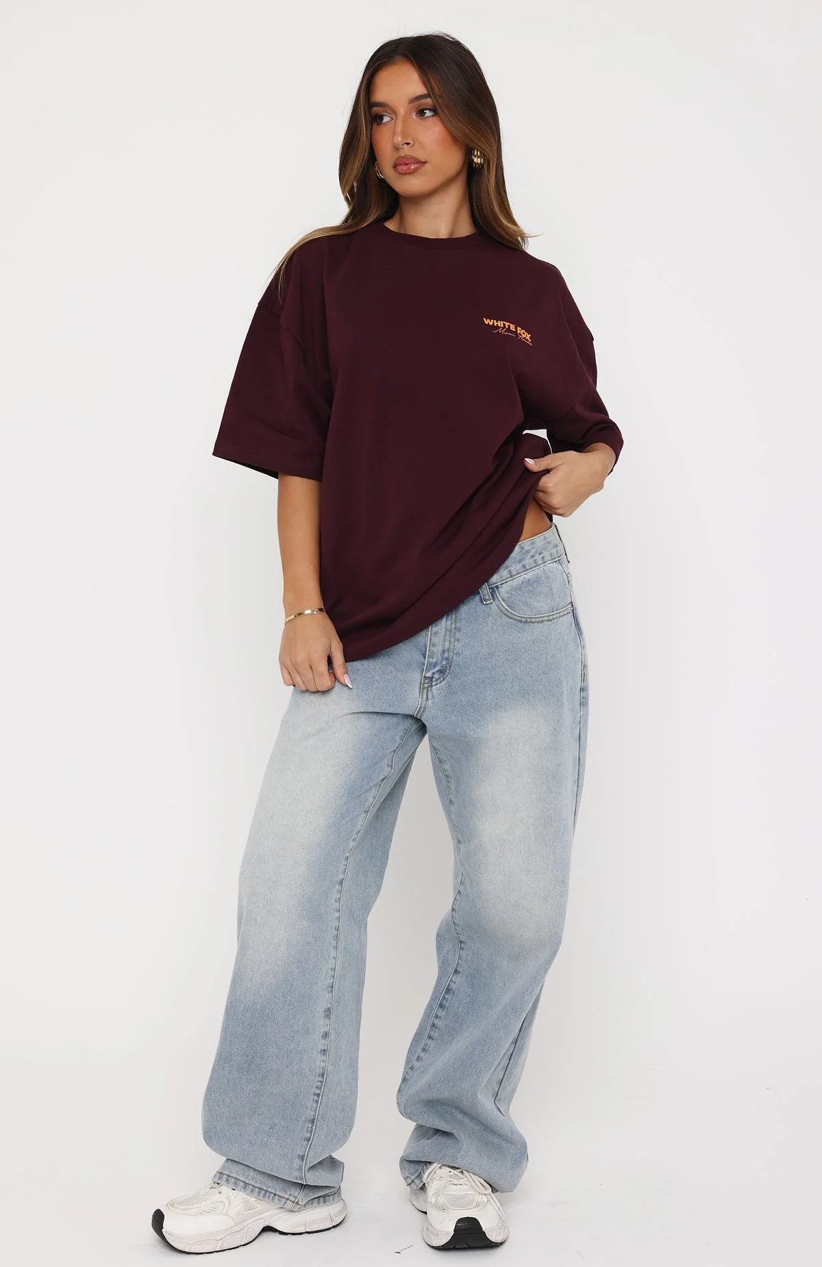 Give It Time Oversized Tee Plum - Image 6