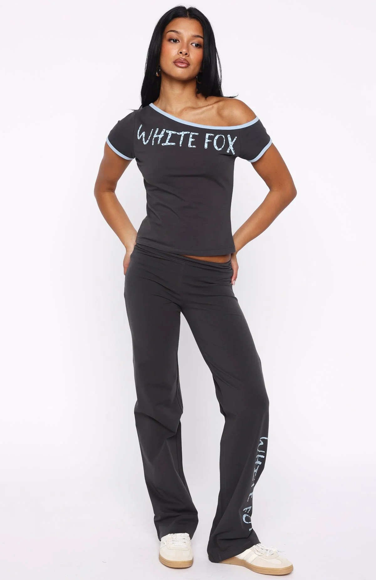 Good Things Take Time Straight Leg Pants Charcoal - Image 2