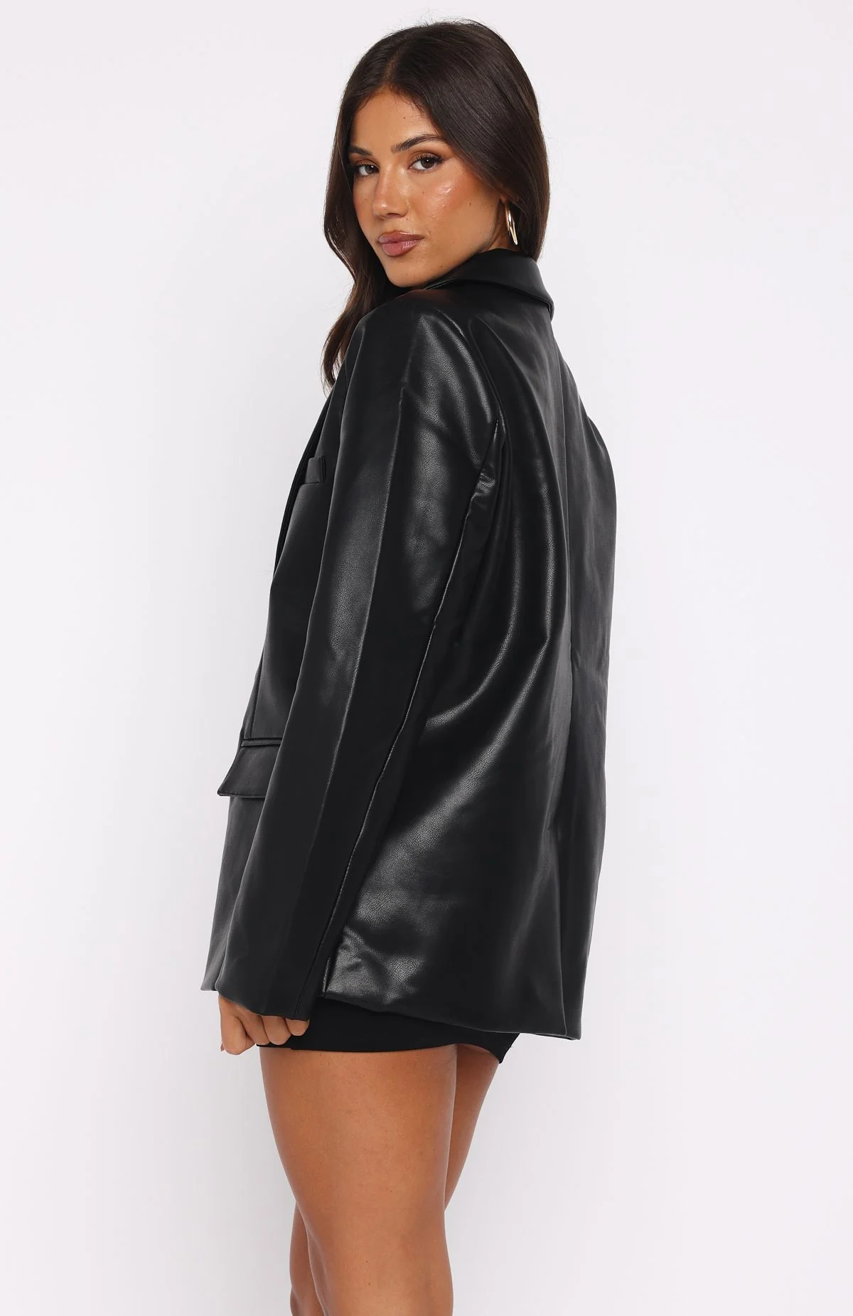Heartthrob Pu Blazer Black - Image 5
