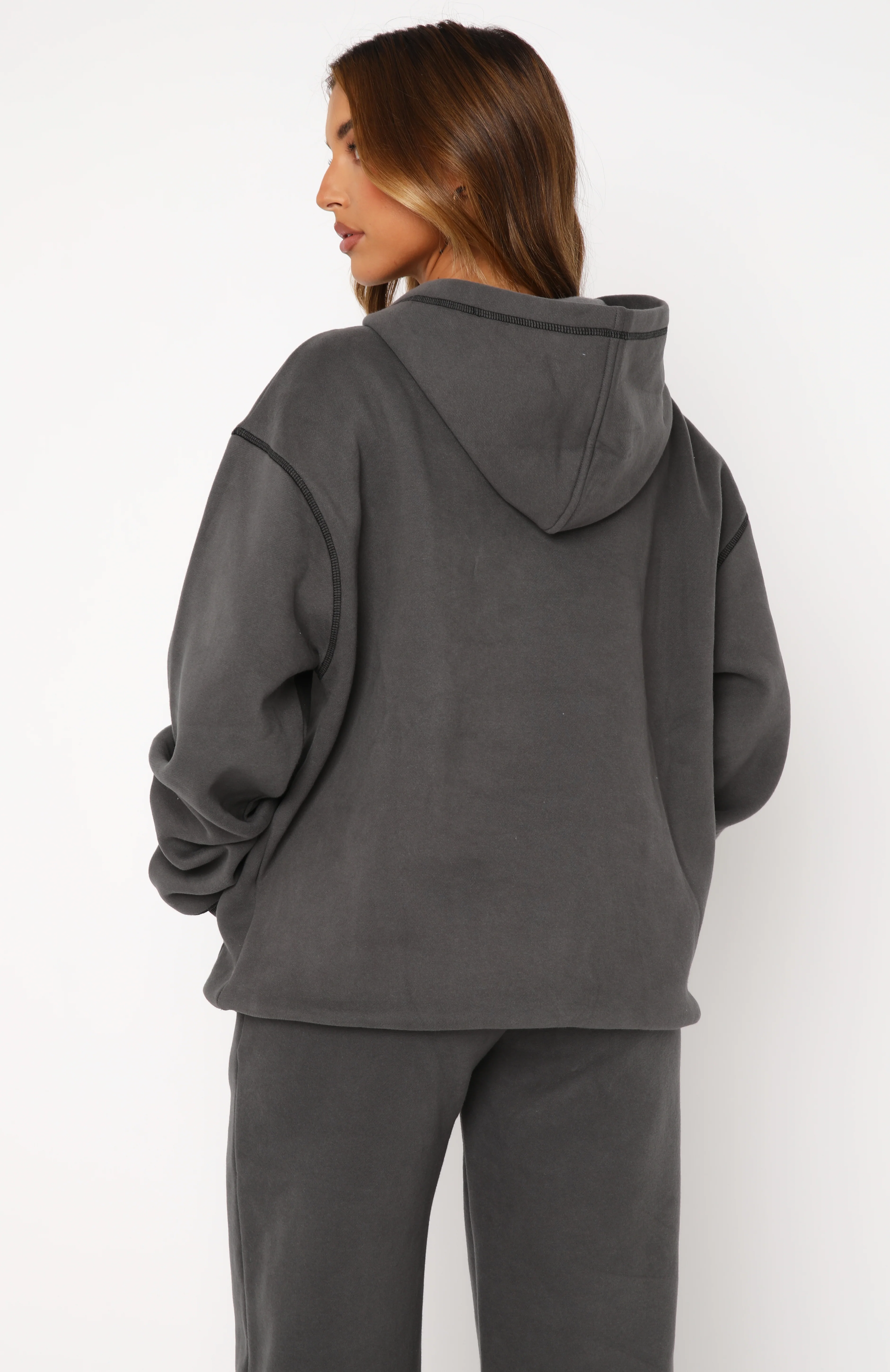 Instant Attraction Oversized Hoodie Charcoal - Image 4