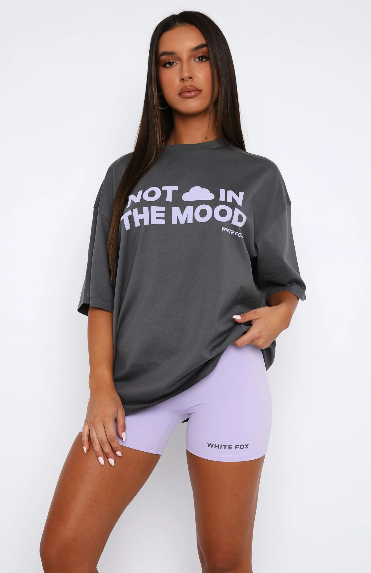 Just To Be Popular Bike Shorts Lilac - Image 2