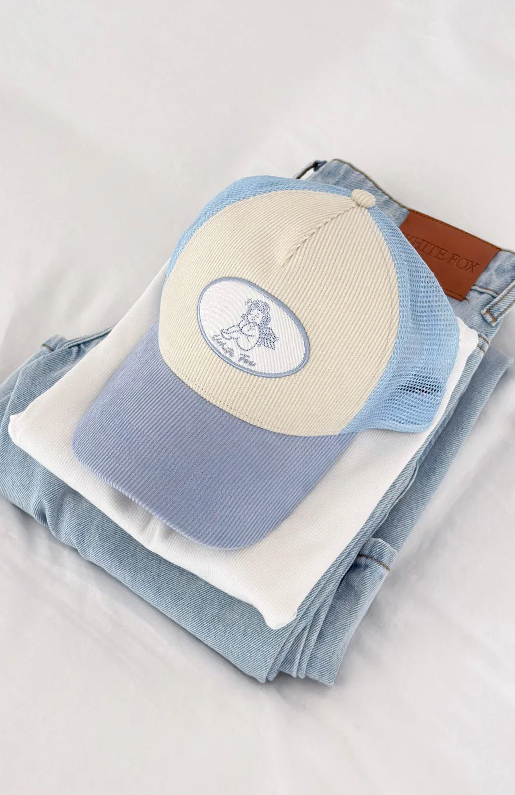 Just Too Cute Cap Baby Blue/Cream - Image 4