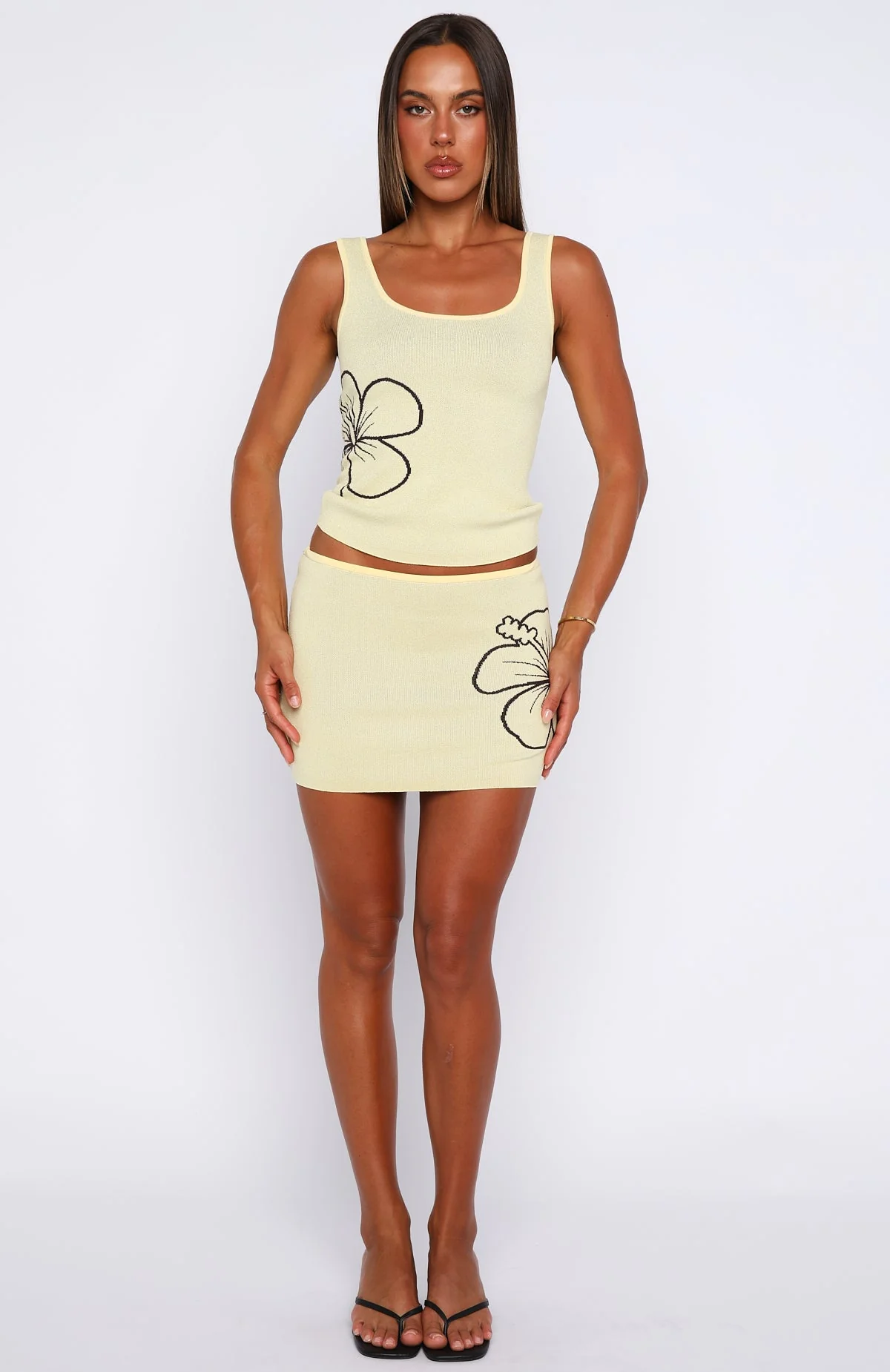 Kiss Me Later Knit Top Lemon - Image 5