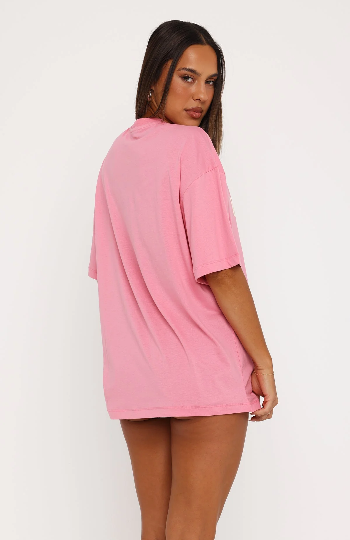 Lots To Go Over Oversized Tee Pink - Image 4