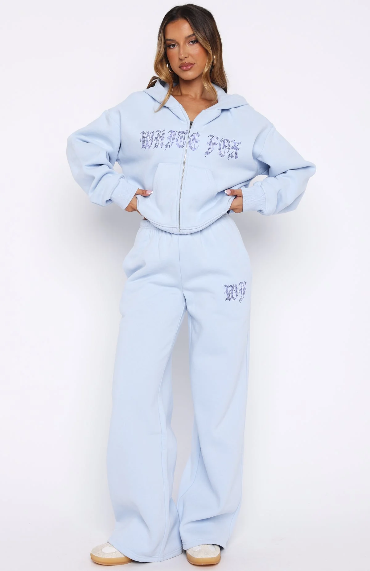 Lucky Ones Wide Leg Sweatpants Baby Blue - Image 2