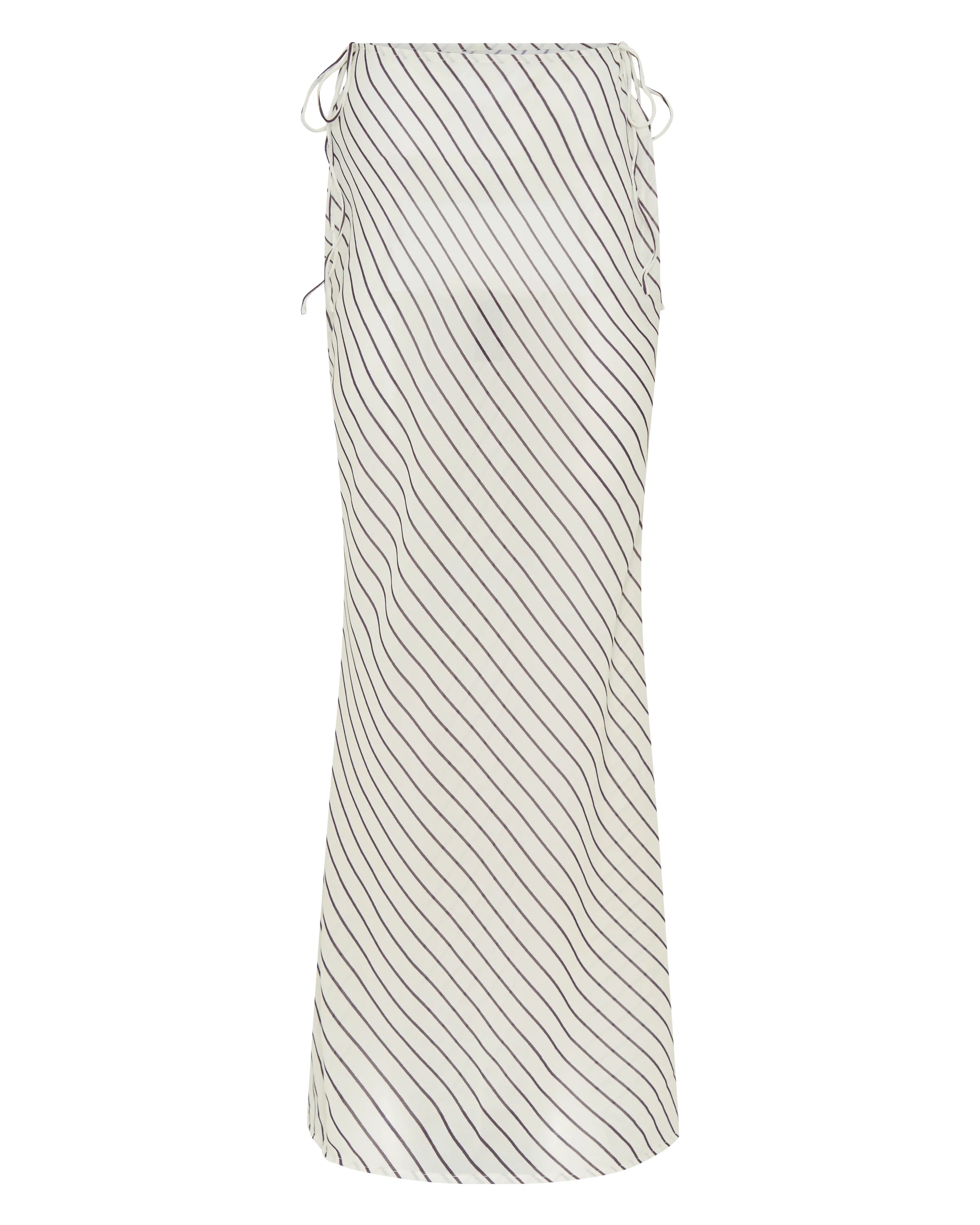 Luminous Maxi Skirt Cream/Choc Stripe - Image 6