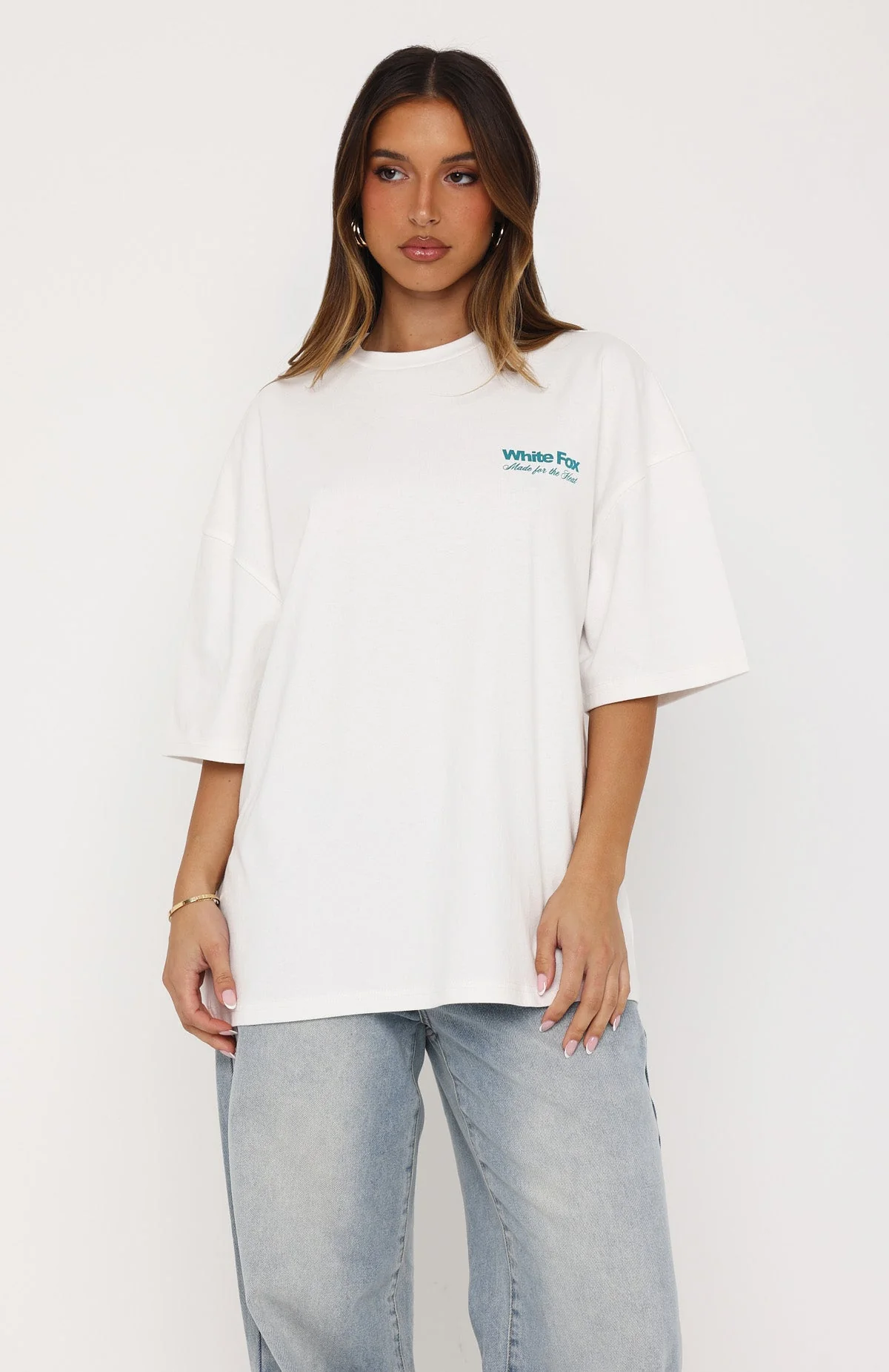 Made For The Heat Oversized Tee White - Image 3