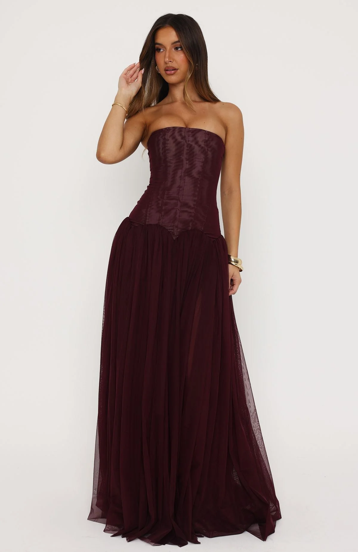 Magic Muse Maxi Dress Fig - Image 3