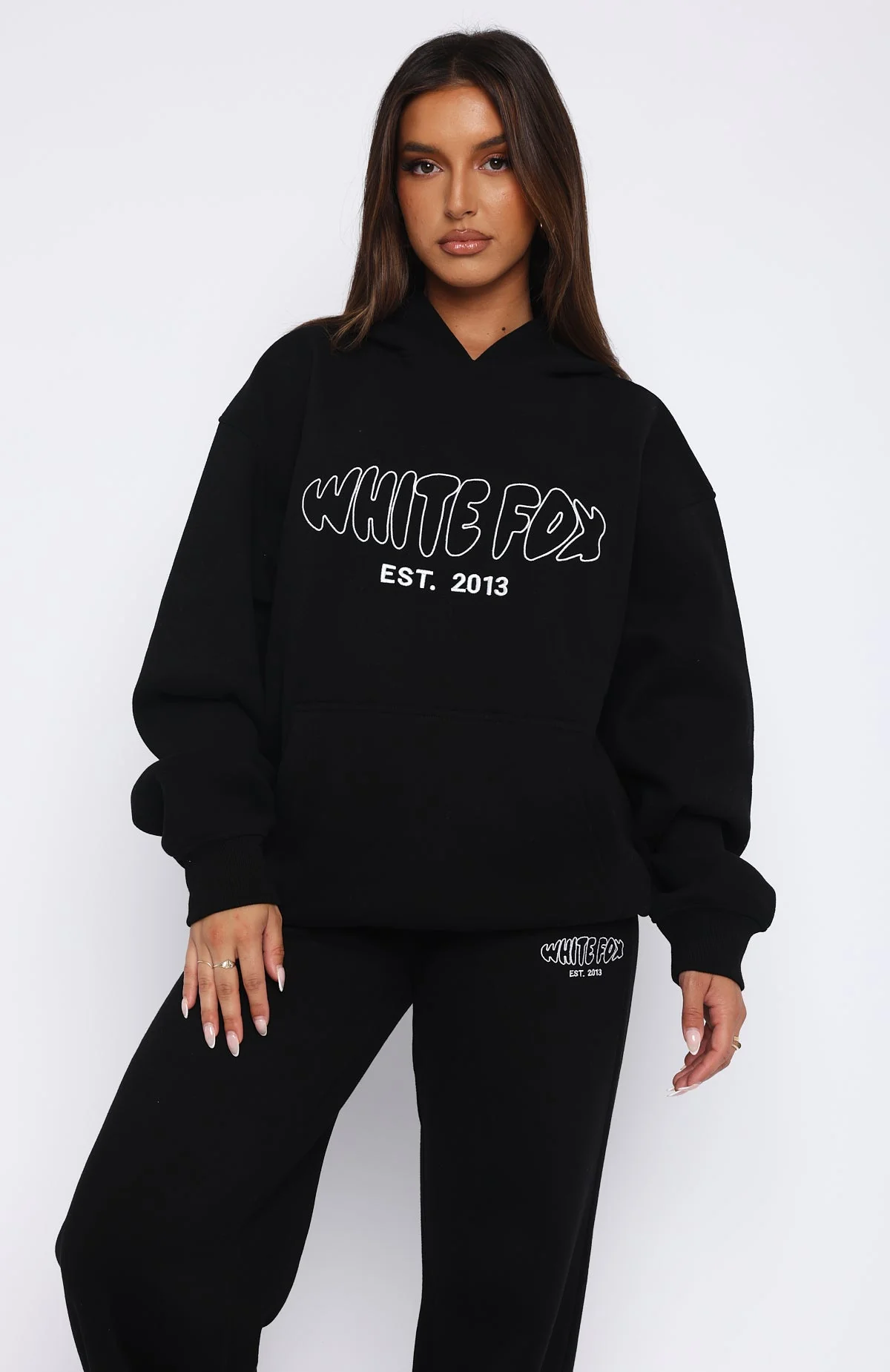 Missed Flights Oversized Hoodie Black - Image 2