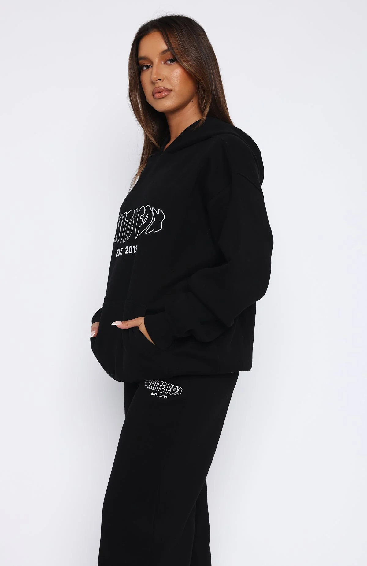 Missed Flights Oversized Hoodie Black - Image 3