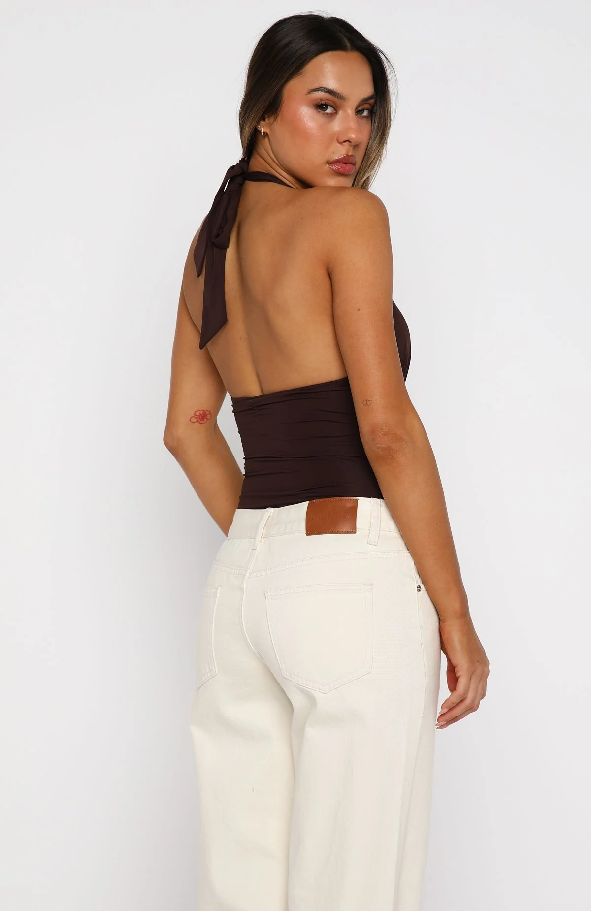 New Horizons Halter Bodysuit Espresso - Image 6