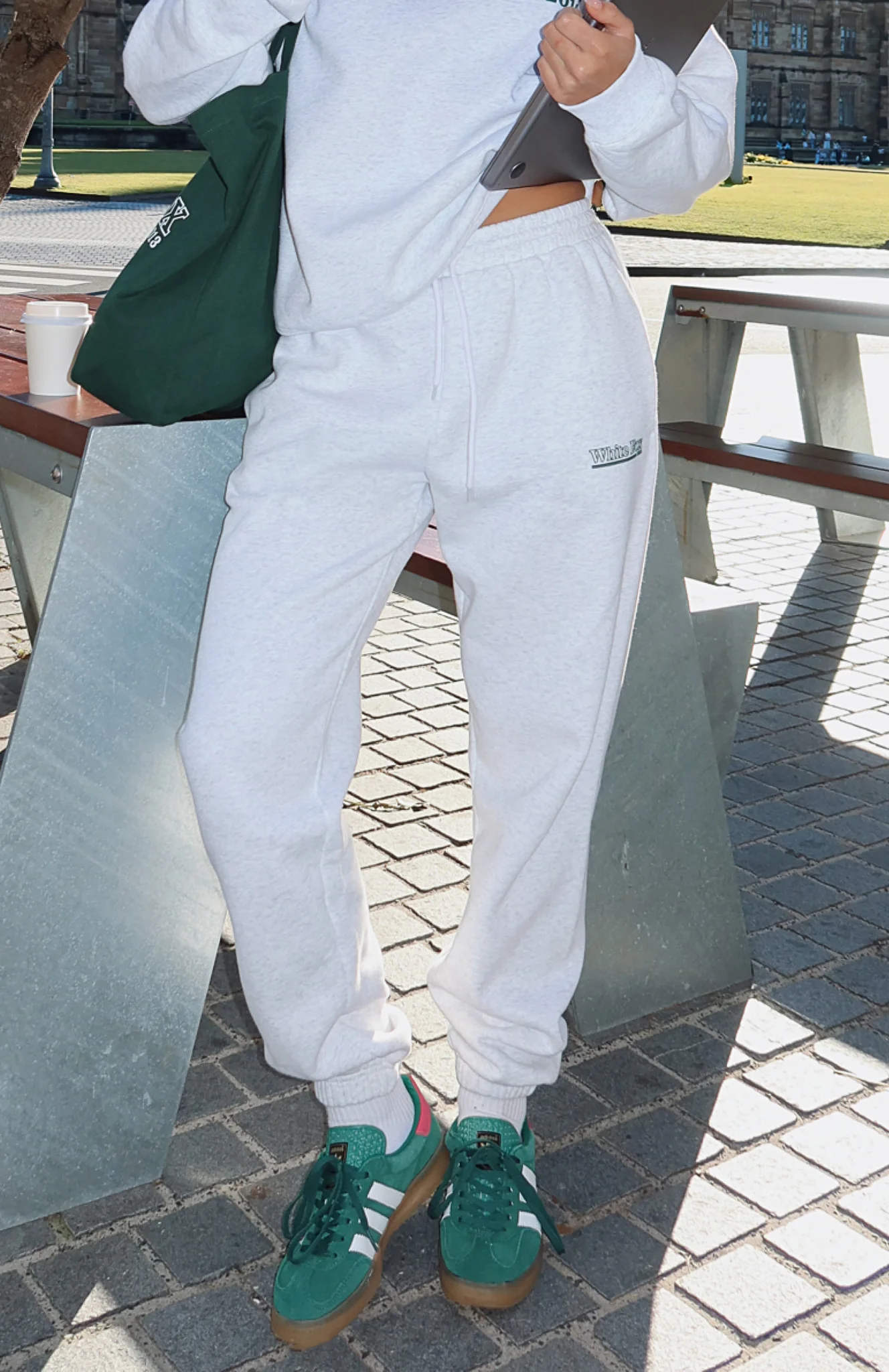 No Hesitation Sweatpants Grey Marle - Image 5
