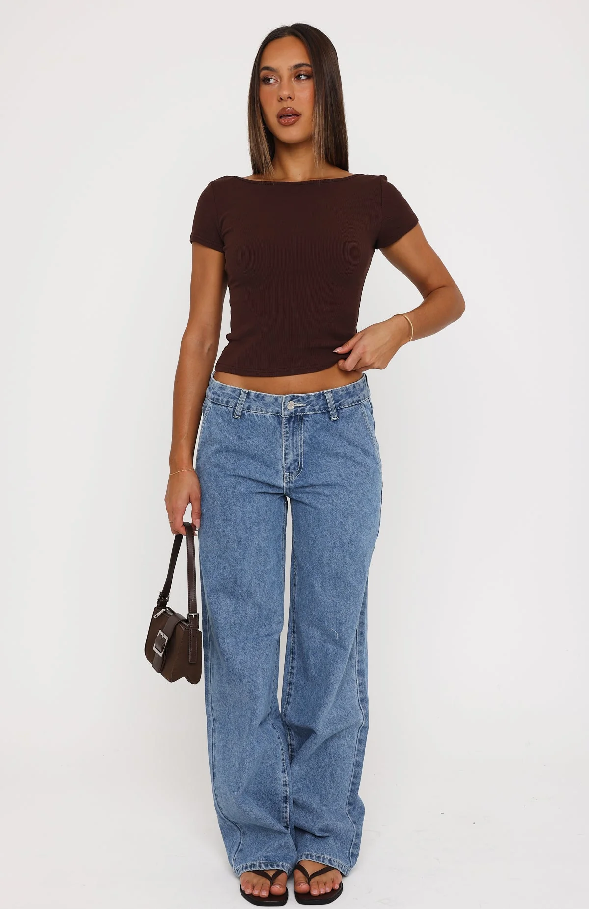 Not Like The Rest Short Sleeve Top Chocolate - Image 6