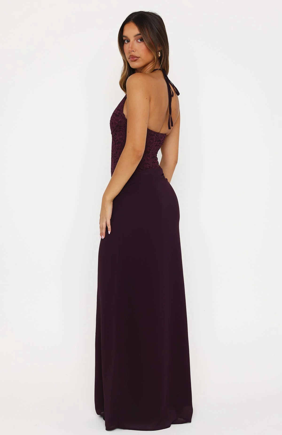 Purely Yours Maxi Dress Plum - Image 5