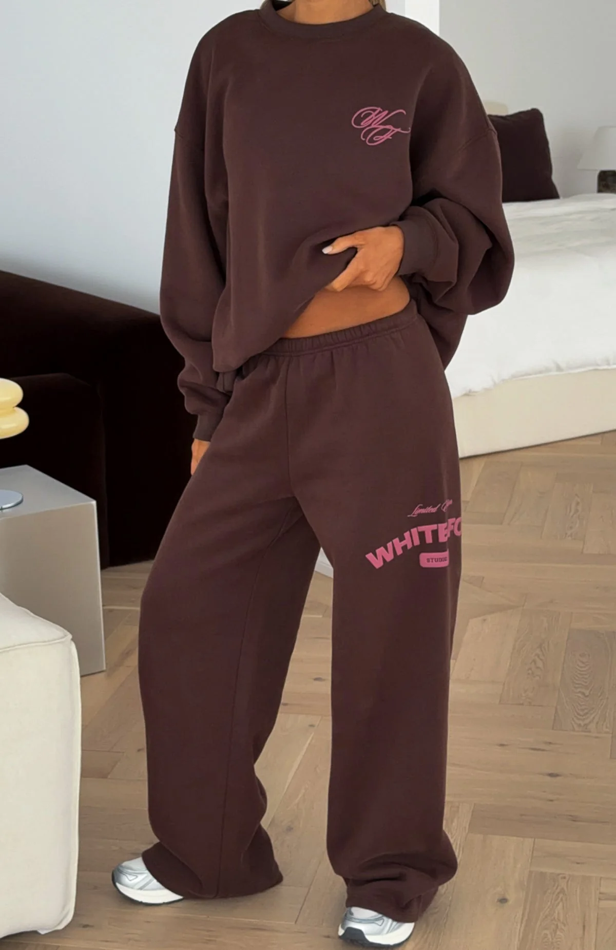 Studio 17 Raven Oversized Drop Shoulder Sweater Chocolate - Image 6