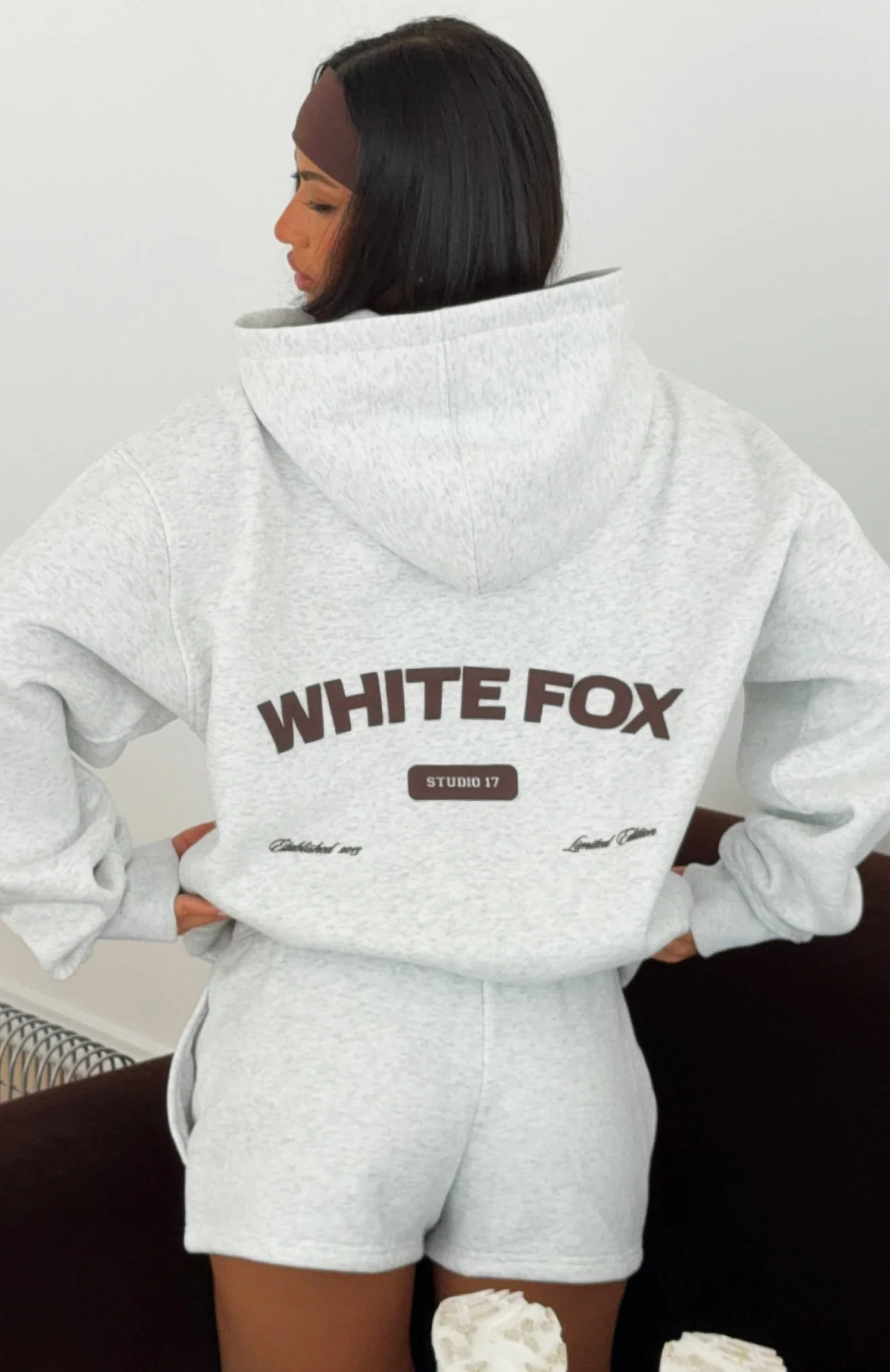 Studio 17 Raven Oversized Hoodie Grey Marle - Image 3