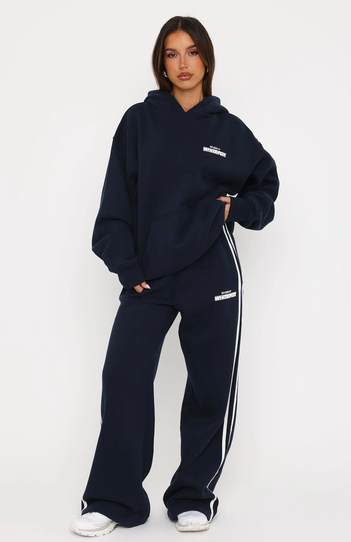 Studio 17 Spencer Oversized Hoodie Navy - Image 5