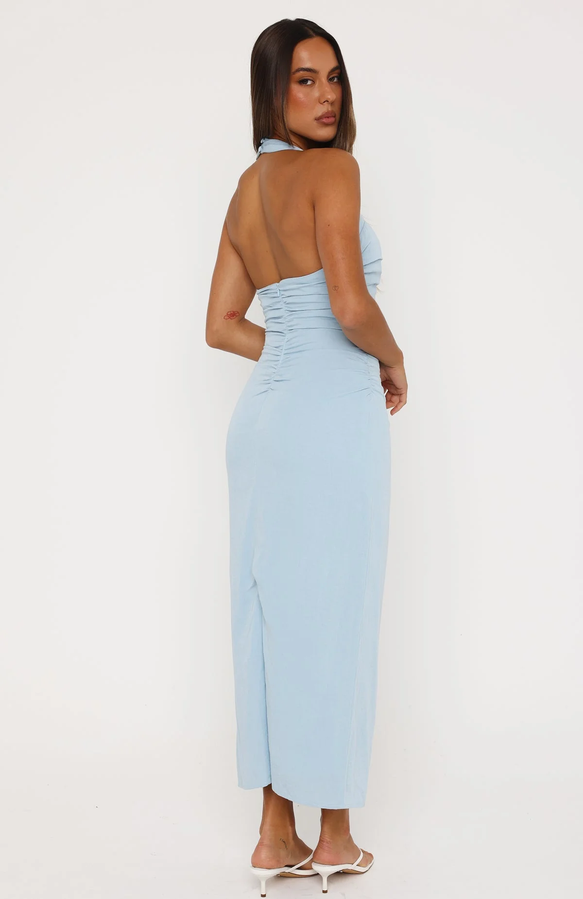 Sweet Glow Midi Dress Baby Blue - Image 5
