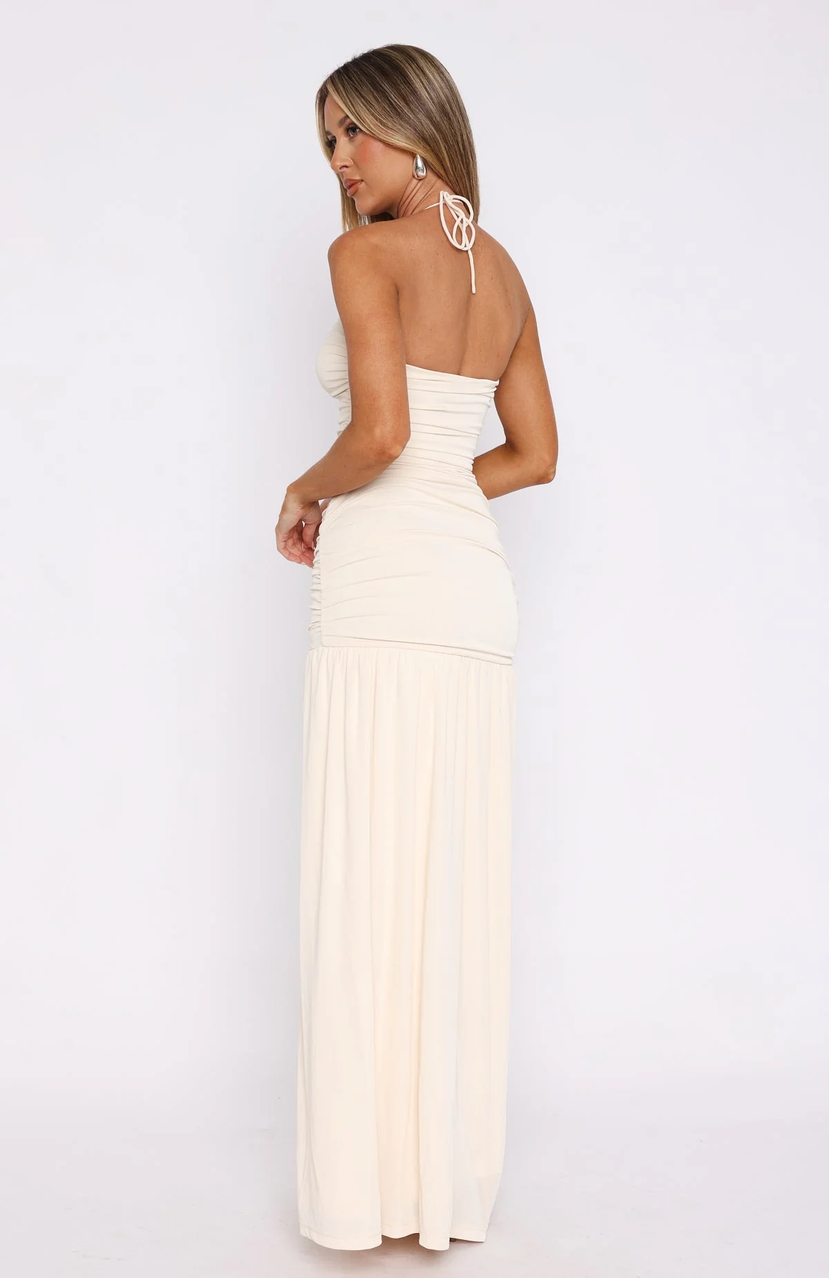 Sweet Skies Maxi Dress Cream - Image 4