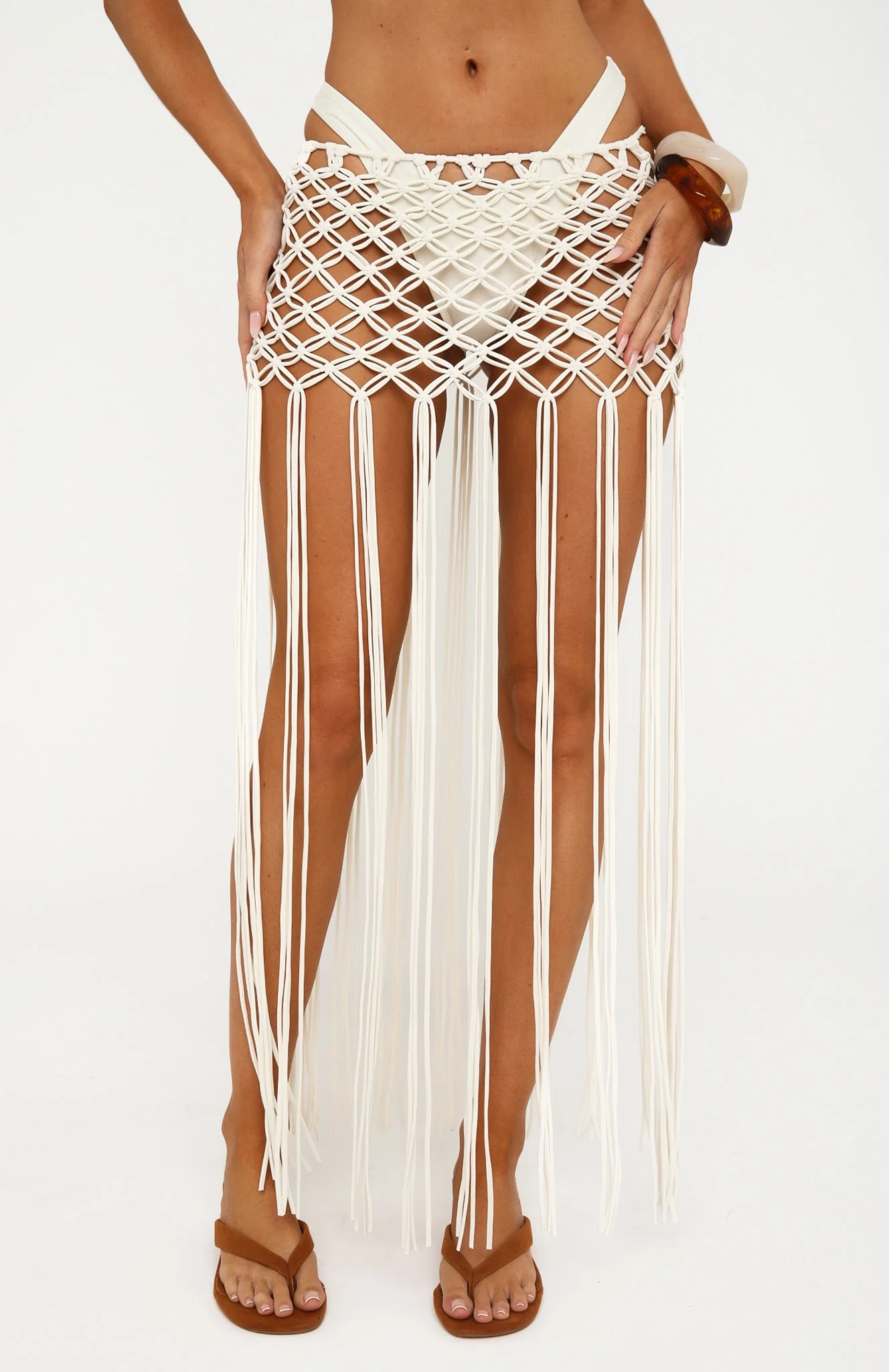 Tease And Tangle Mini Skirt Coconut - Image 4