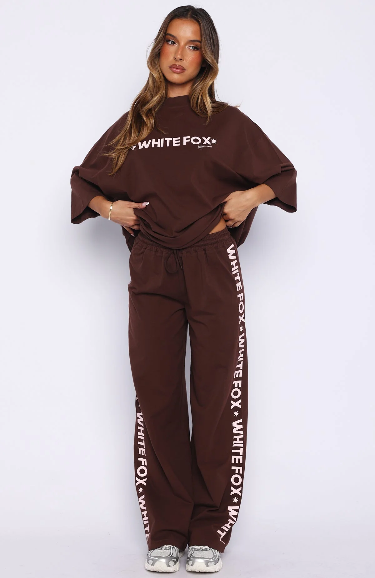 Tender Hearts Track Pants Chocolate - Image 2