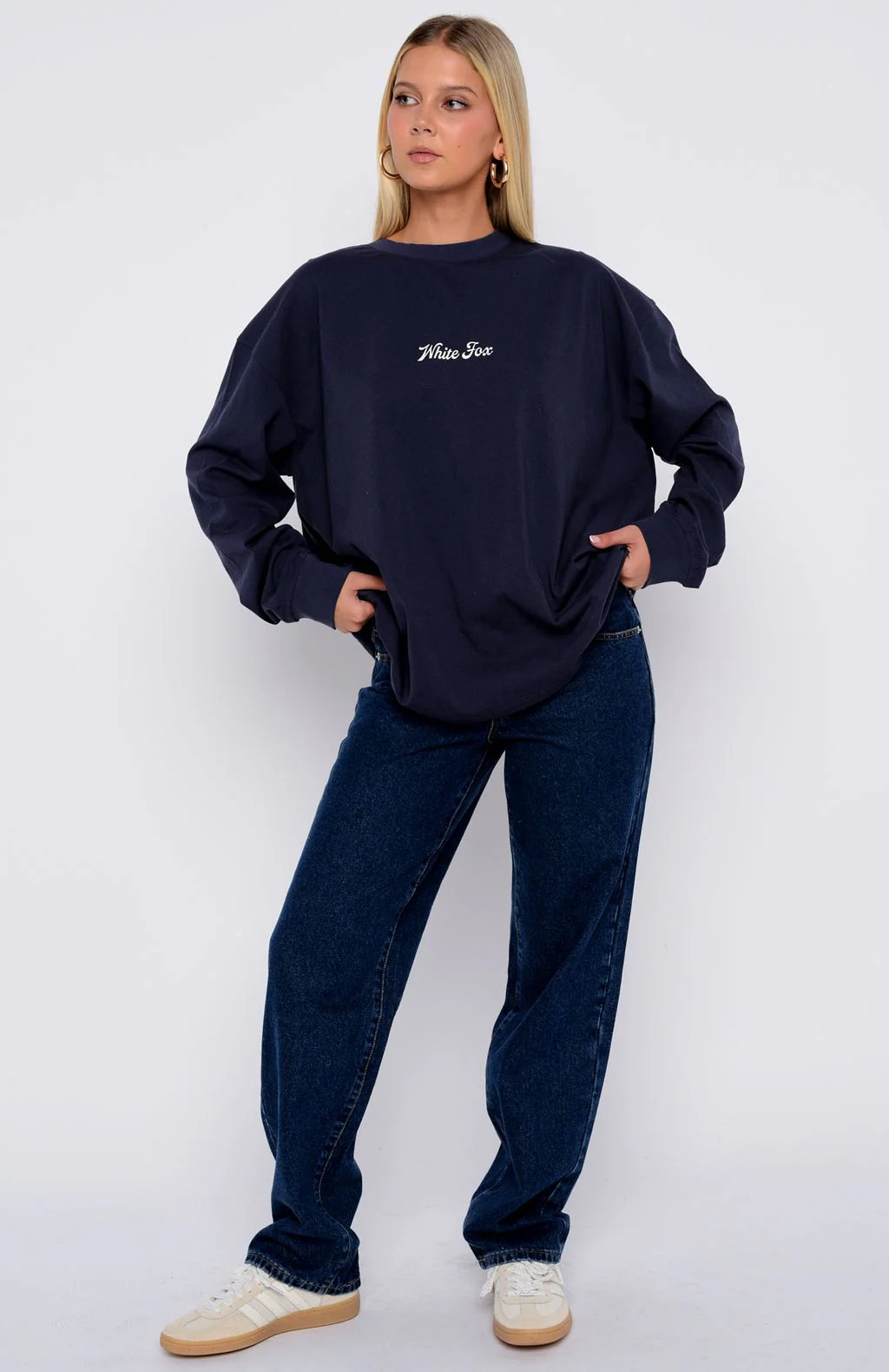 The Good Life Back Long Sleeve Tee Navy - Image 5