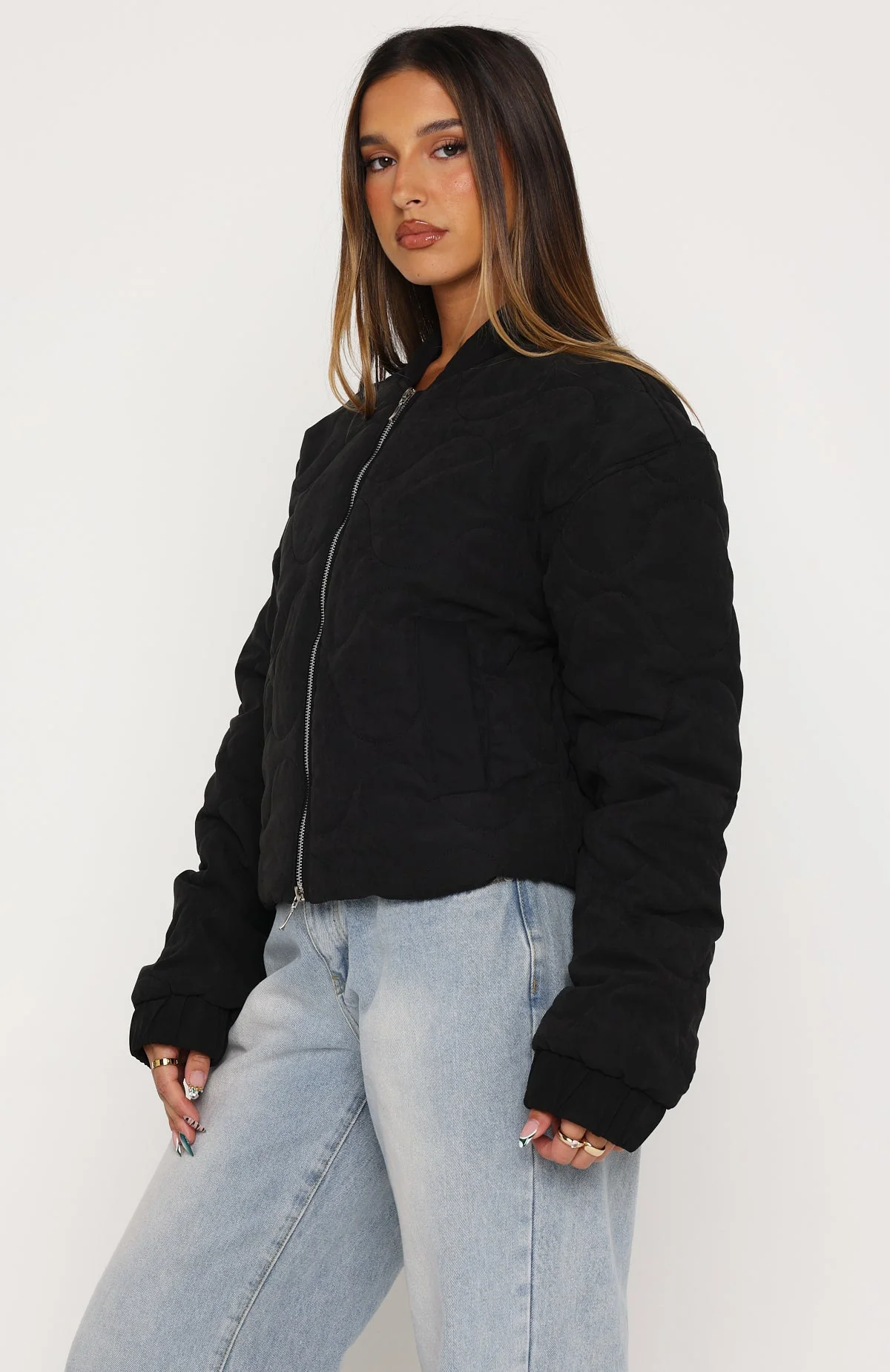 The Hieress Bomber Jacket Black - Image 3