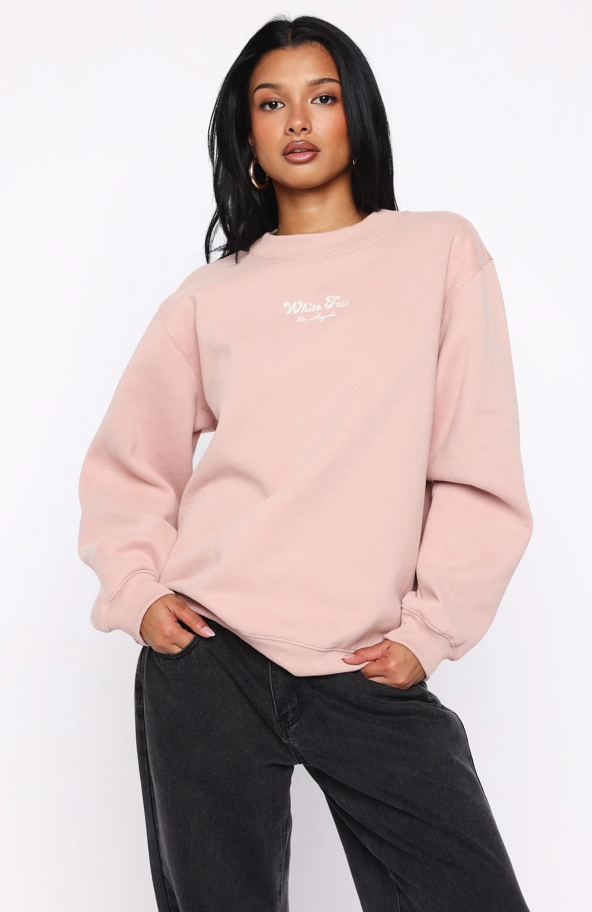 Through Thick And Thin Oversized Sweater Dusty Pink - Image 3