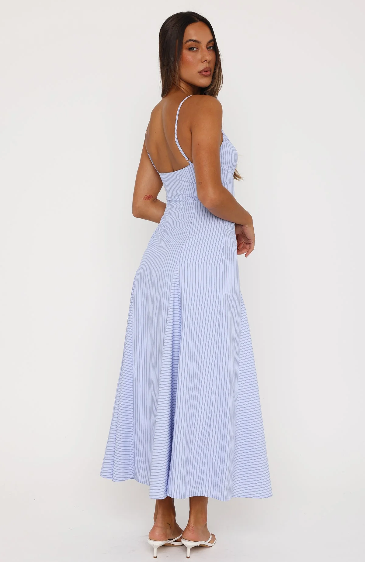 Truly Unforgettable Maxi Dress Blue Stripe - Image 5