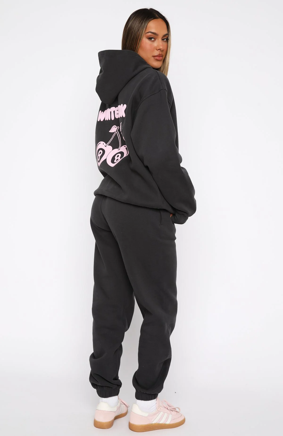With Love In The Moment Sweatpants Charcoal - Image 5