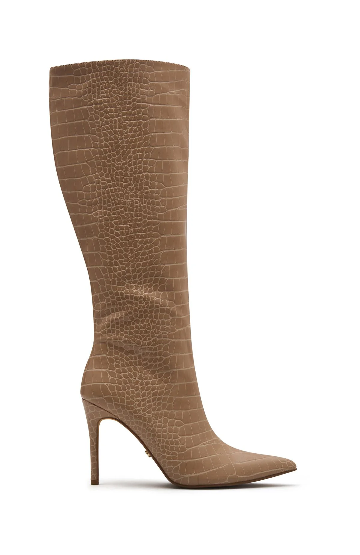 Ziggy Knee High Boots Nude Croc - Image 2